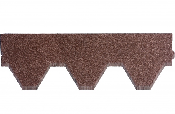 Битумная черепица MATIZOL® PATIO сотая коричневая 3 кв.м