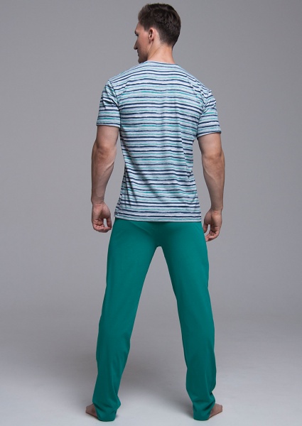 Пижама мужская Roksana №653/16011 р. 54 зеленый