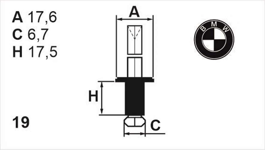 Заклепка универсальная Romix (B13753)