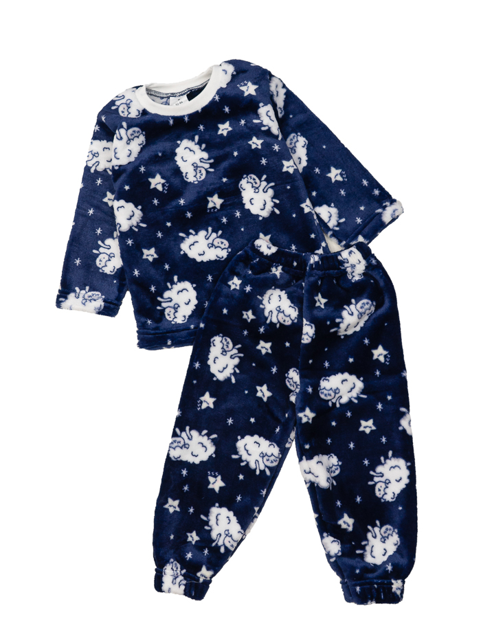 Пижама для девочек Маленькие люди Овечки р.146-152 синий 0183