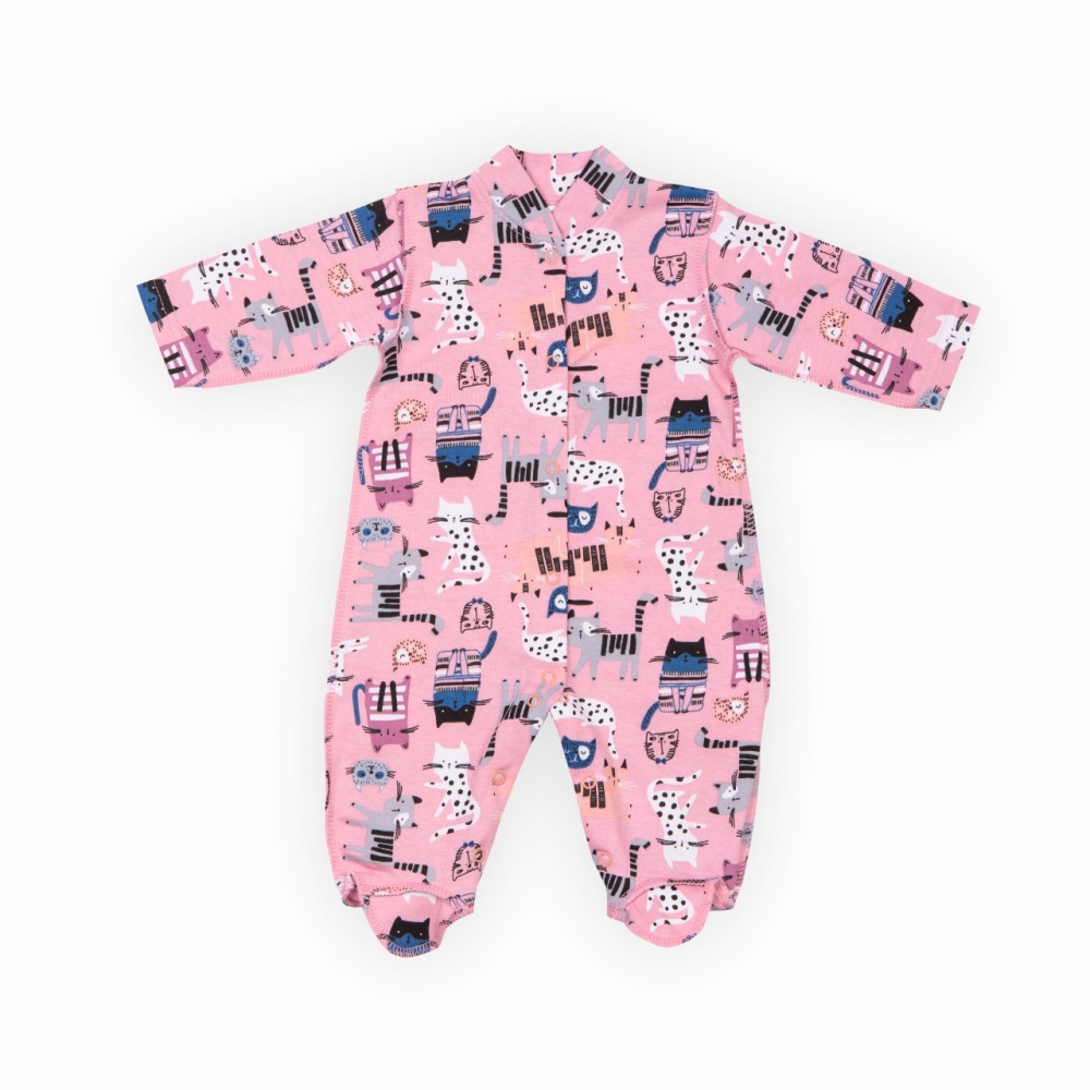 Чоловічок для дівчинки GABBI р.62 рожевий із принтом 13866