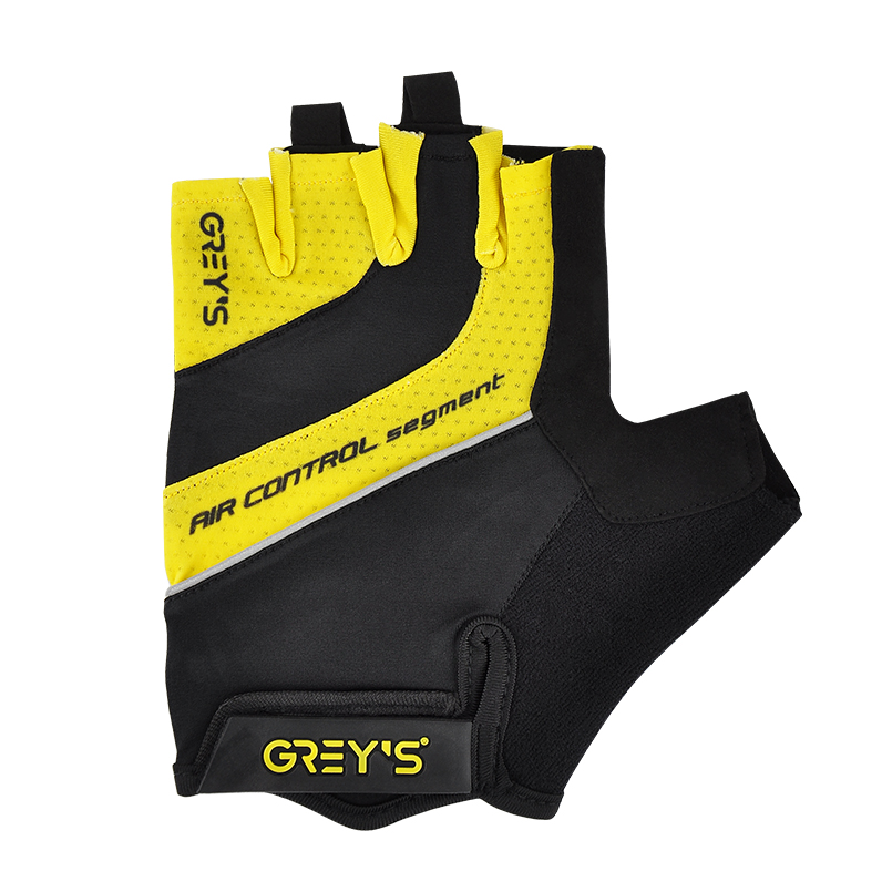 Велоперчатки GREY'S GR18343 L черный с желтым