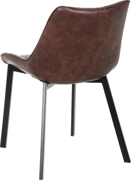 Стілець обідній Тренто чорний/коричневий