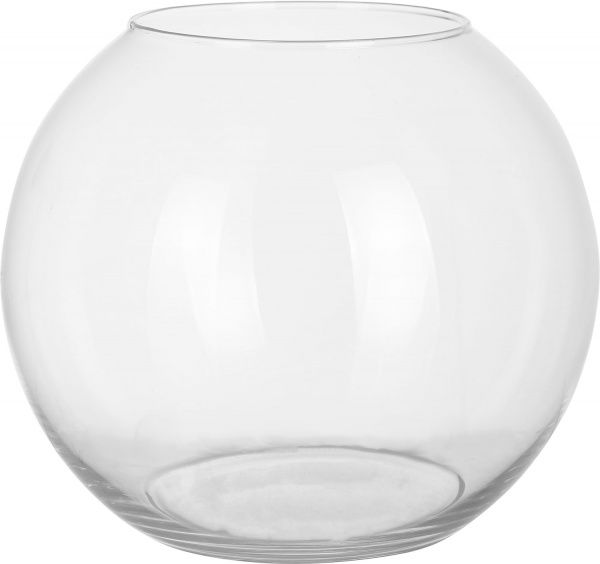 Ваза скляна акваріум прозора 25х17,5 см Wrzesniak Glassworks