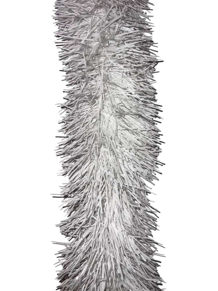 Дождик новогодний Long Dragon LD25-004 13 см 2 м белый