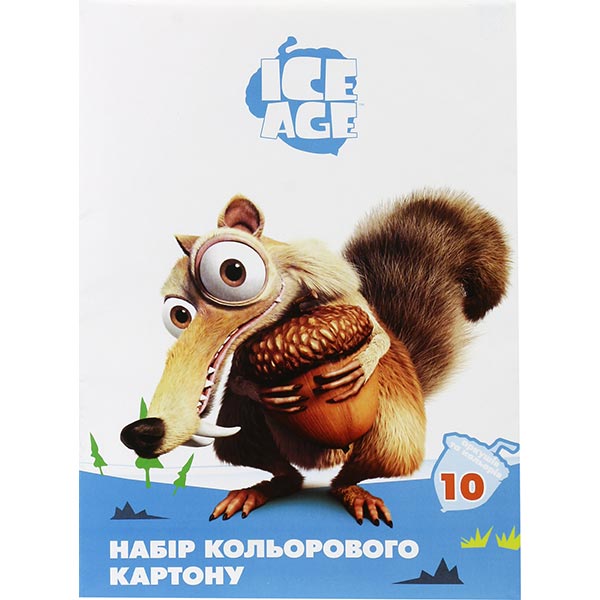 Набор цветного картона Ice Age 10 листов