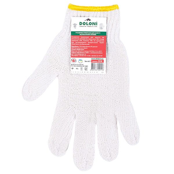 Рукавички Expert Tools бавовняні з покриттям бавовна XL (10) 554