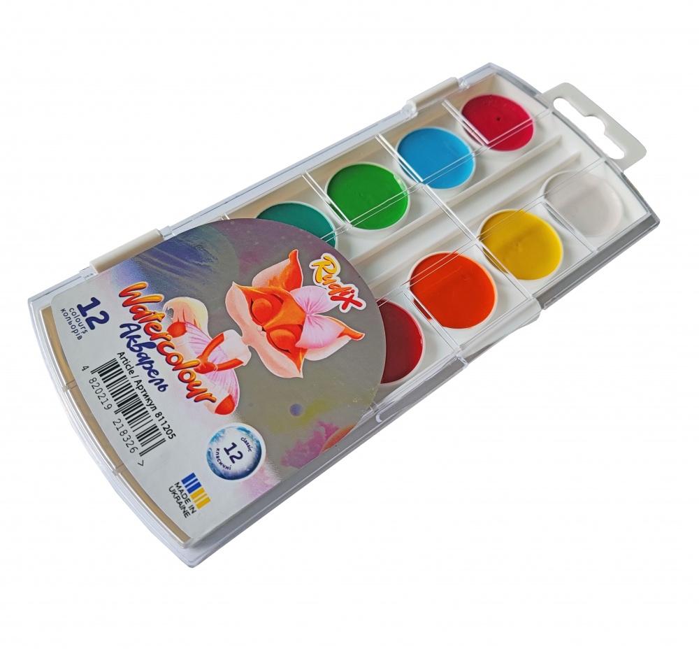 Фарби акварельні Дівчинка 811205 12 шт. RUDIX