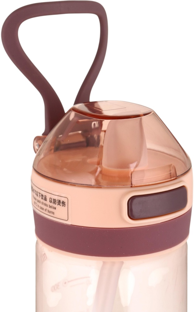 Пляшка для води SELIYA 500 мл з соломинкою та ремінцем колір в асортименті