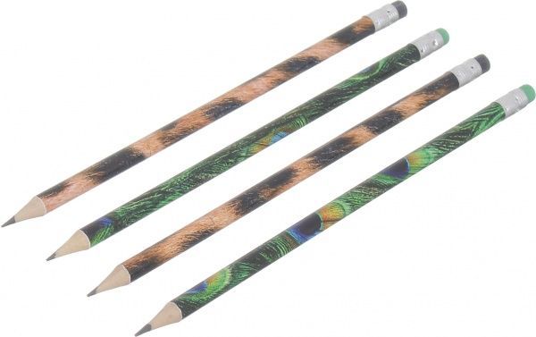 Олівець чорнографітний павич/тигр Ningbo Johnshen Stationery Co. Ltd