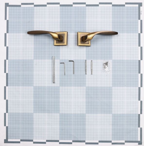 Ручка на розетке MVM Z-1325 матовая бронза