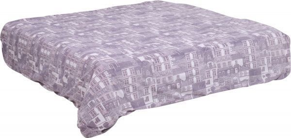 Покрывало декоративное Montmarte 160x200 см La Nuit белый с фиолетовым 