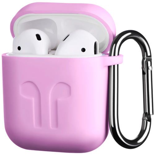 Чохол для навушників 2E для Apple AirPods Pure Color Silicone Imprint (1.5mm) lavender (2E-AIR-PODS-IBSI-1.5-LV) 