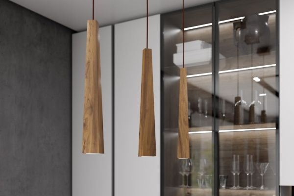 Світильник підвісний ADLUX Candle CP-1-W-Br 1x10 Вт GU10 горіх 