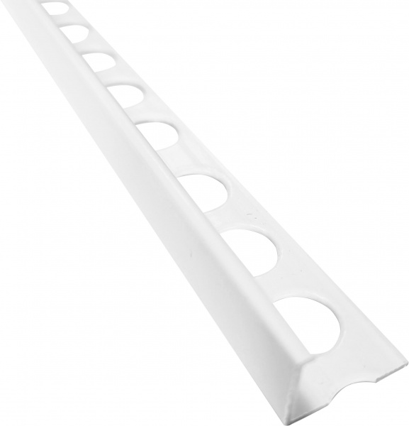 Уголок для плитки Braz Line алюминий BLB-5403-75-9016-K.27 2,7 м белый 