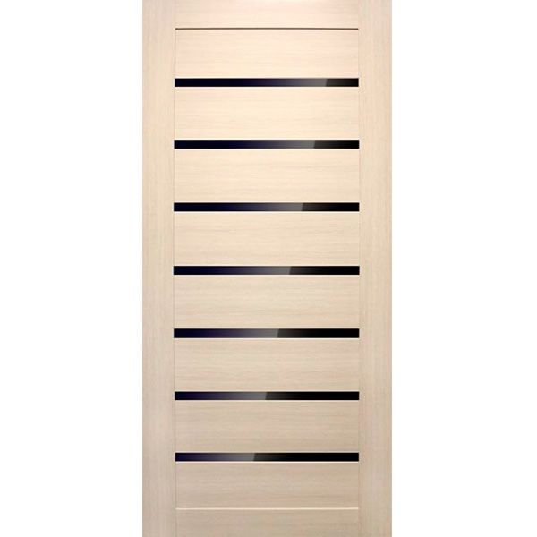 Двері полотно Оміс Лагуна 70 см дуб білений зі склом