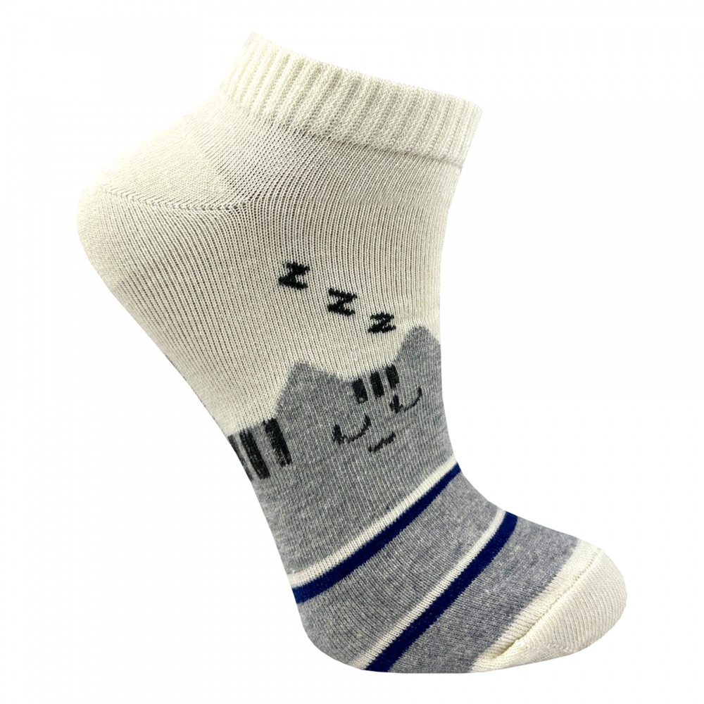 Носки женские Premier Socks Яркие котики р.23-25 белый с серым