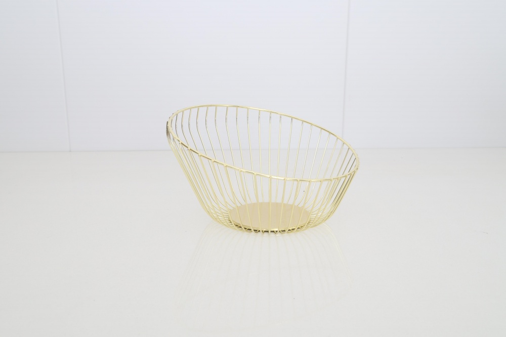 Корзинка для фруктов Flamberg Premium Aurum 25x14,5 см золотой