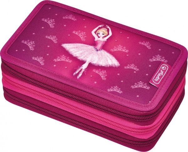 Пенал 31 предмет Triple Ballerina Herlitz розовый