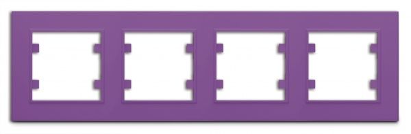 Рамка четырехместная Makel Karea горизонтальная сиреневый