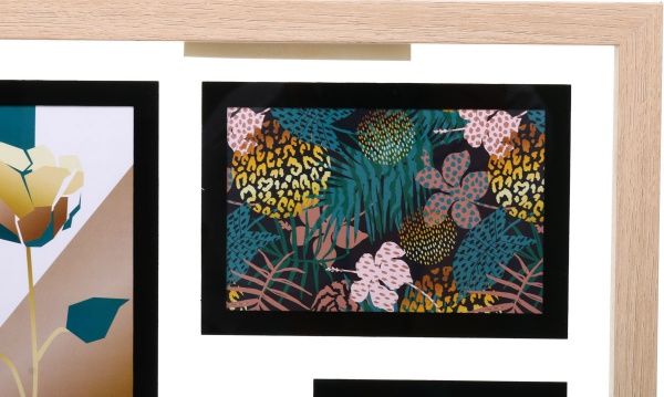 Коллаж Glam на 8 фото 36,5х67,5х2,5 см 10x15 см дерево 