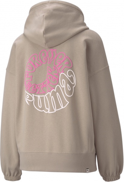 Худі Puma Downtown Graphic Hoodie 53167442 р. XL бежевий