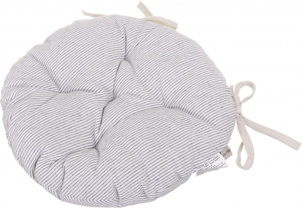 Подушка на стул синяя полоска 40 см La Nuit