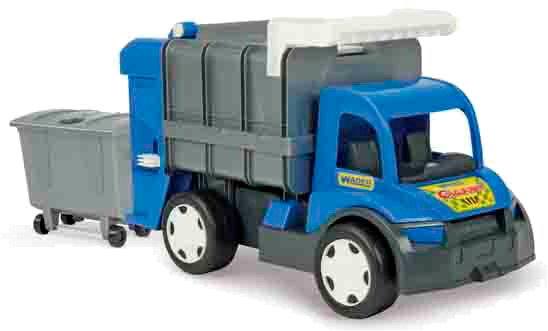 Машинка Wader сміттєвоз Гігант помаранчевий/блакитний