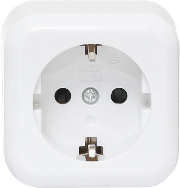 Розетка с заземлением Expert Power Power без шторок белый HSN-SCP.H3A20G1WG-WH