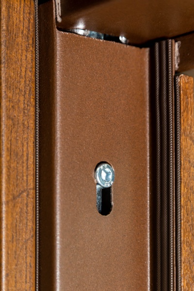 Дверь входная Булат Термо House – 705 стеклопакет дуб бронзовый 2050x1200 мм правая