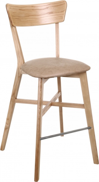 Стул барный Диана 1060х540х440 мм бежевый / ясень натуральный