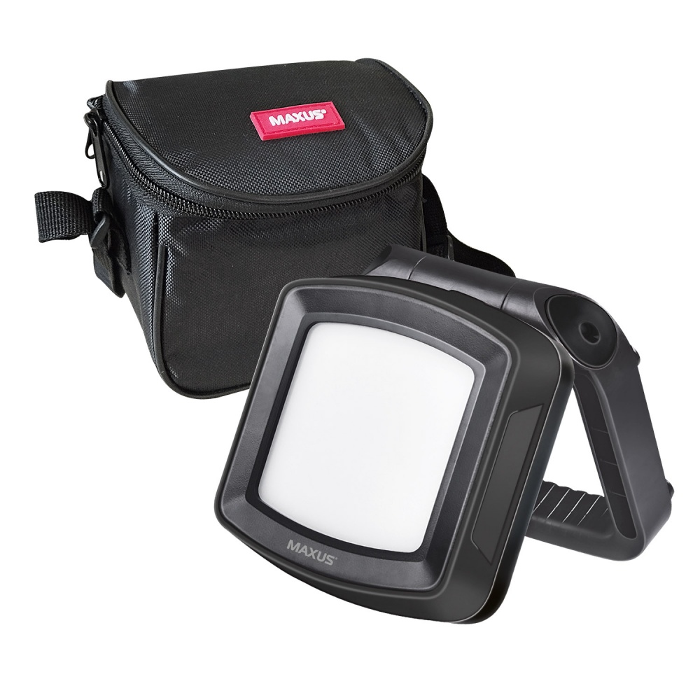 Фонарь прожекторный Maxus Portable Emergency LED Light MAX-8W-BLK-EM
