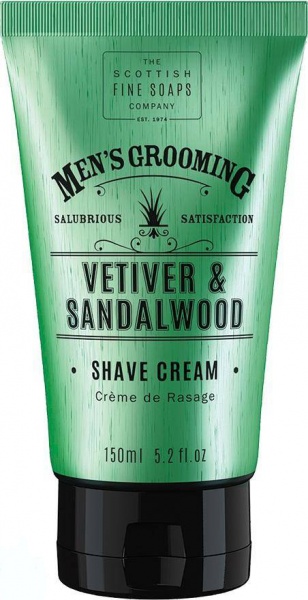 Крем для бритья Scottish Fine Soaps Vetiver & Sandalwood Shave Cream 150 мл