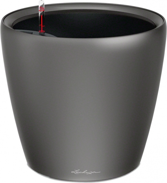 Вазон декоративный Lechuza Classico Premium LS 21 круглый 9,6л антрацит (16023) 
