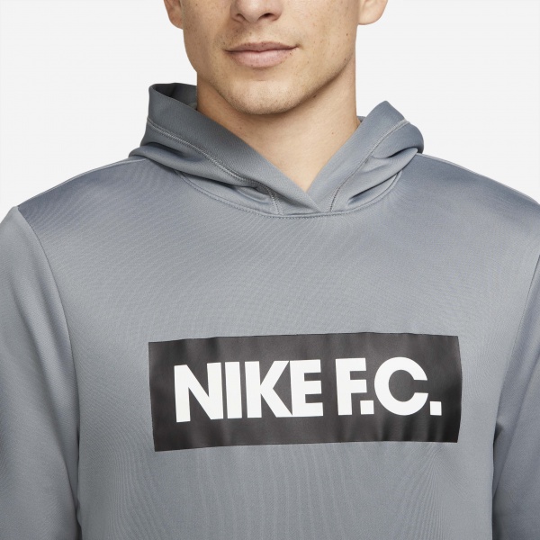 Джемпер Nike M NK DF FC LIBERO HOODIE DC9075-065 р. L сірий