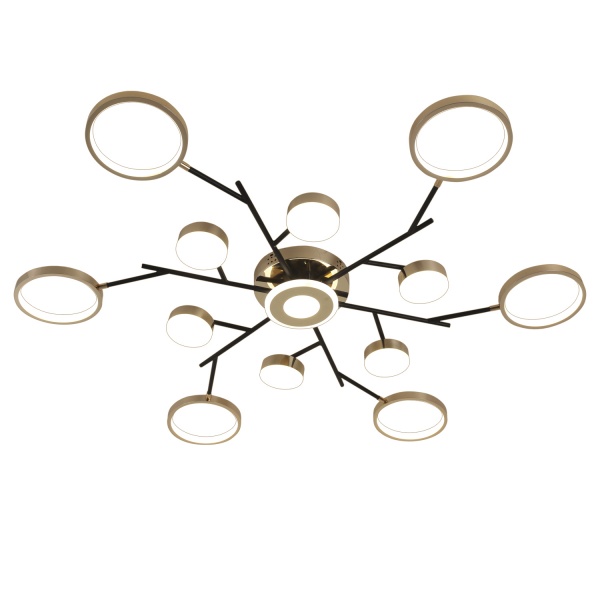 Люстра светодиодная Victoria Lighting 121 Вт черный/золото Nectar/PL13 