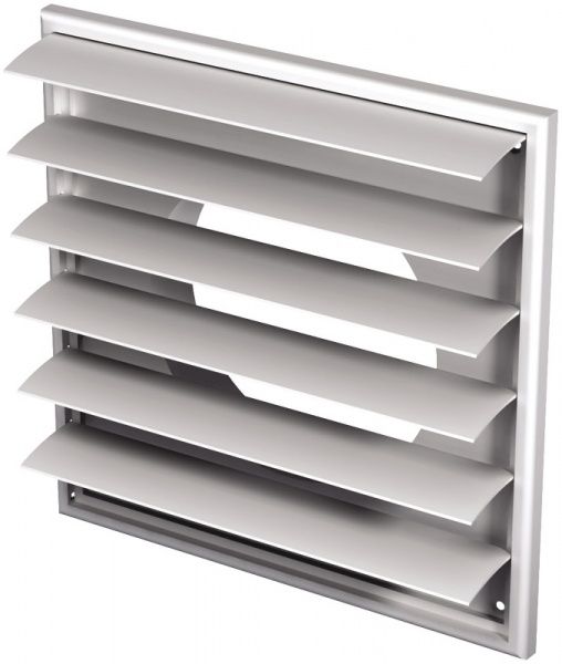 Решітка Вентс МВ 250/200 ВЖ з фланцем пластик білий 