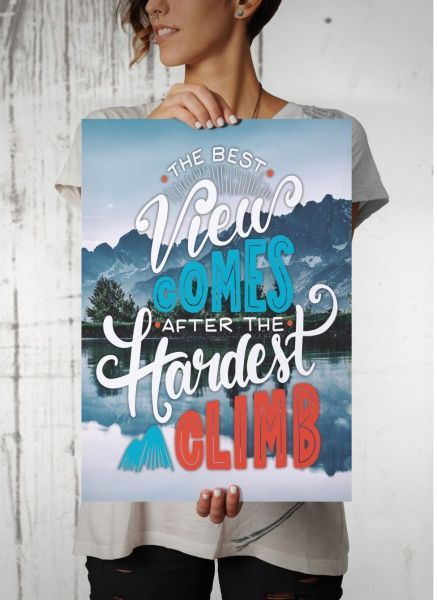 Постер Лучший вид горы