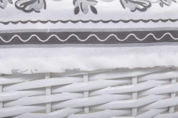 Кошик плетений з текстилем 34x26x14 см HQ13-53CD-4 