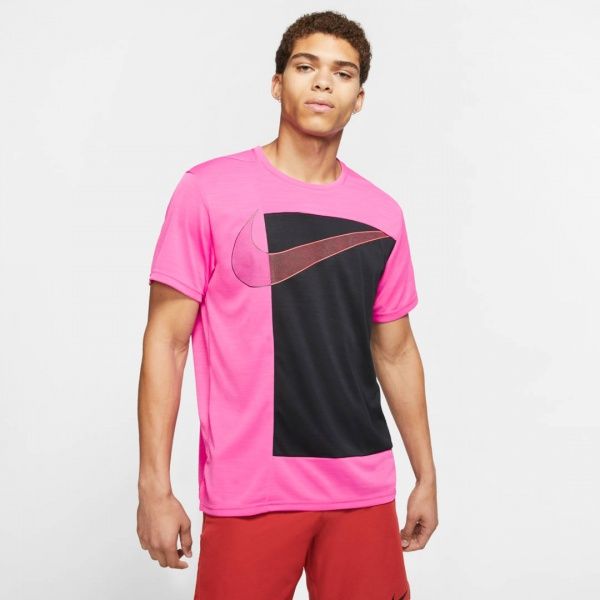 Футболка Nike M NK DRY SUPERSET SS PX GFX CJ4617-601 XL рожевий