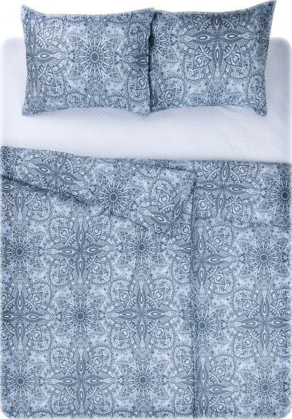 Комплект постельного белья Ночь семейный синий UP! (Underprice) 