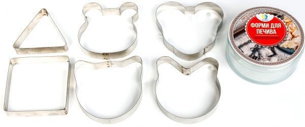 Набор форм для вырезания печенья №5 6 шт.