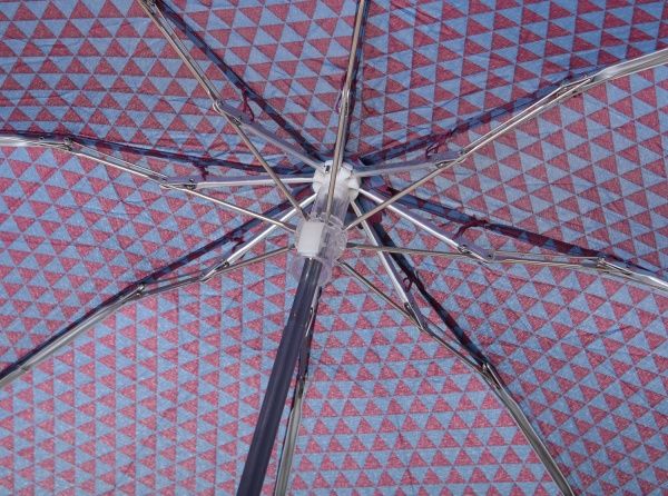 Парасолька Геометрія, складна півавтомат фіолетовий 