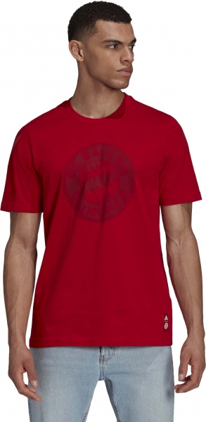 Футболка Adidas FCB TEE GR0680 р.M червоний