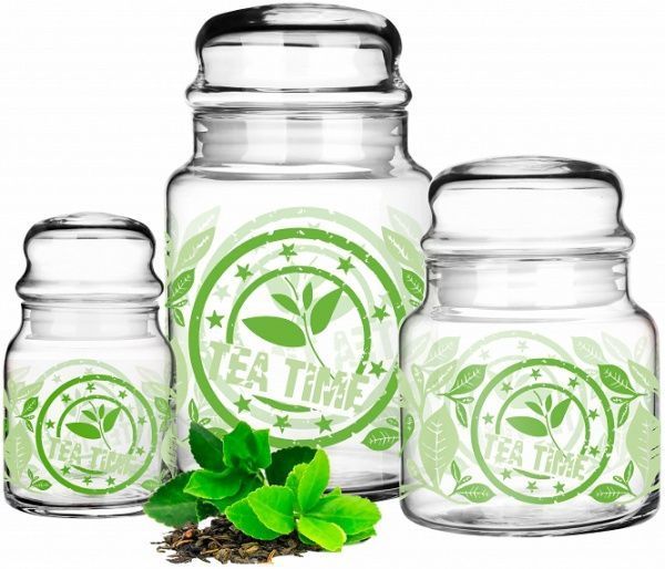 Банка Tea Time 890 мл 16-0030-0890-4314-00 Glasmark