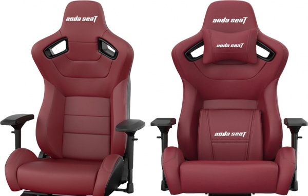 Крісло Anda Seat Kaiser 2 Black/Maroon Size XL (AD12XL-02-AB-PV/C-A05) червоний 