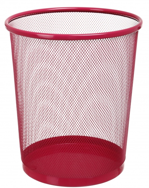 Корзина для бумаги Nota Bene металлическая 23,7x18,4х26,3 см розовый 