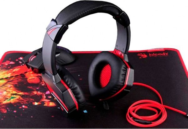 Гарнітура A4Tech G500 Bloody black/red 
