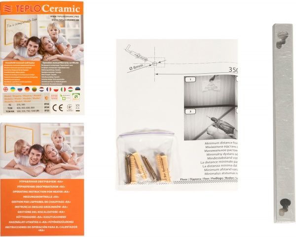 Панель керамическая отопительная Teploceramic ТСМ RA 1000 12316