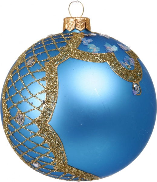 Куля новорічна Декор-престиж d 100 мм в асортименті